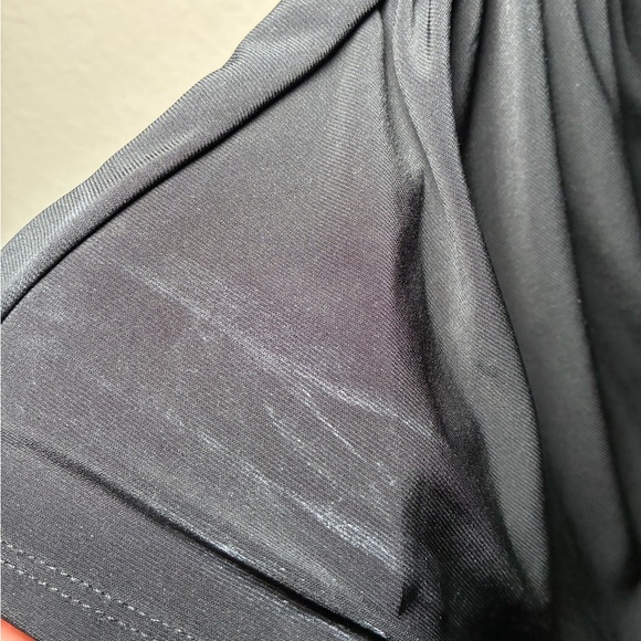 White House Black Market Small Black One Shoulder Top - Picture 6 of 13